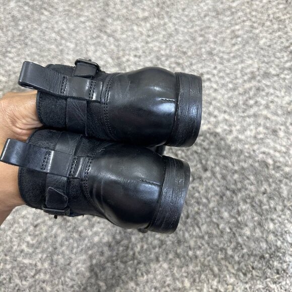 Ugg Australia 1008677 Demi Black Leather Side Zip Ankle Boot Womens Size US 7 - Picture 5 of 12